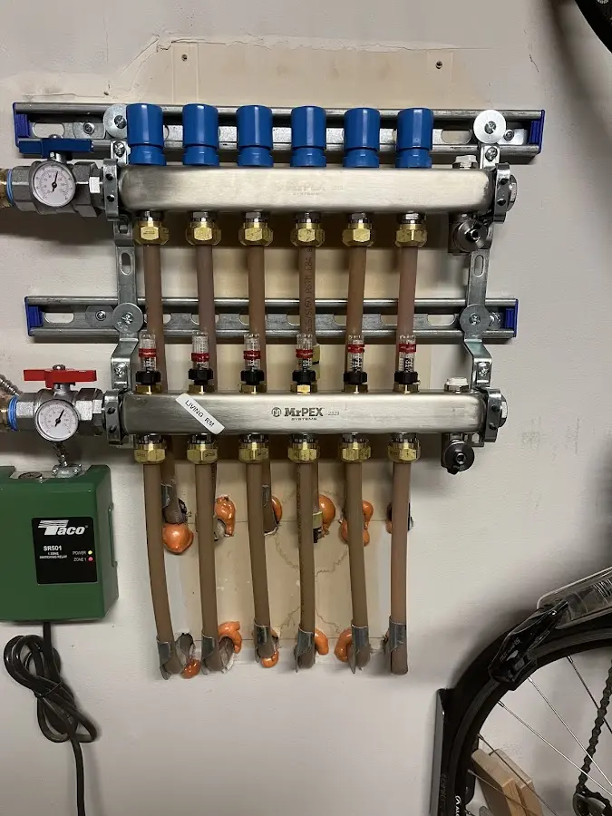 Plumber performing Leak Detection at a residential property in South Elgin